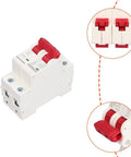 Miniature Circuit Breaker DZ47-63 C40 2 Pole Rail Mount For Industrial DIN Rail Systems Low Voltage DC 1000V 40A Overload Protection Switch