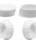 50 Pcs White Plastic Hole Plugs Set For Furniture And Panels Half Inch Round Flush Mount Snap In Hole Plugs Fits 13mm Holes