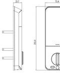 Smart Door Lock With Built In WiFi Camera And Doorbell For Front Door 6 In 1 Keyless Entry Deadbolt Fingerprint Sensor Diagram