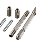 Top Tier Hex Hand Drill Pin Vice With Double Ended Micro Drill Bits For Jewelry Making And Watch Repair Durable Alloy Construction showing vice grips.