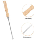 Ergonomic Wooden Handle Weed Puller Tool For Gardeners Lightweight Weeding Tool For Dandelions And Weeds Easy Grip Back Saving