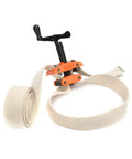 Workhorse Heavy Duty Canvas Band Clamp, 10 Foot Length, 2 Inch Wide Industrial Grade Tool with Screw Crank visible on white