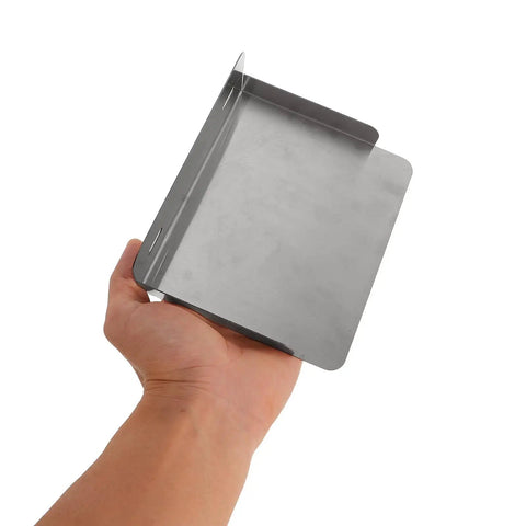 Built Damn Tough Waterproof Stainless Steel EV Charger Protective Housing hardcore outdoor box cover held in hand.