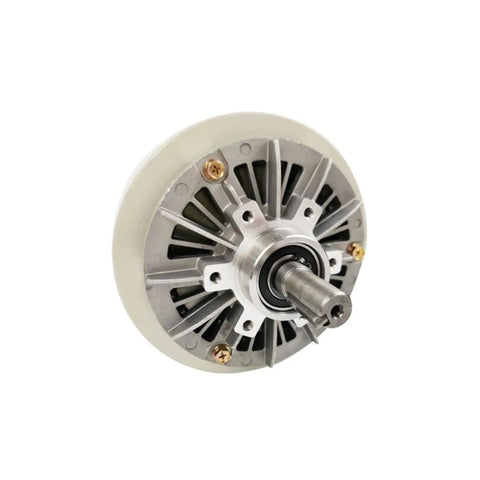 Side angle of a Rock Solid Magnetic Powder Dual Shaft Brake And Clutch For 24V Motors With Tension Controller, durable alloy build