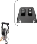 Beefed Up Twin Engine Console Remote Control Box for Dual Outboard Boats, Top Mount Throttle With Trim Switch close-up.