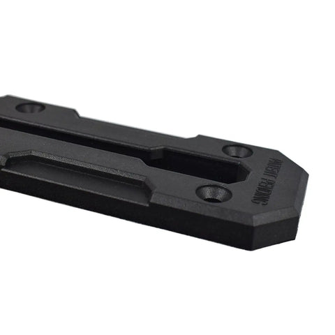 Low Profile Nylon Kayak Track Mount System For Rail Gear Including Fishing Rod Holders And Cup Holders Corrosion Resistant Easy Install 6 Inch 9 Inch Or 12 Inch Length Options, black nylon rail mount
