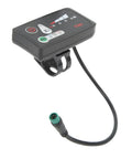 Electric Bike LED Power Display Panel For 22.2mm Handlebars Waterproof 5P Plug Dope Mod Meter For 36V E Bikes Scooters And More Clear Battery Readout Durable Easy Install.