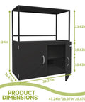 Beefy 300L Filament Storage Cabinet With Dehumidifier For 3D Printing, Airtight Seal Keeps PLA ABS TPU Dry, dimensions shown