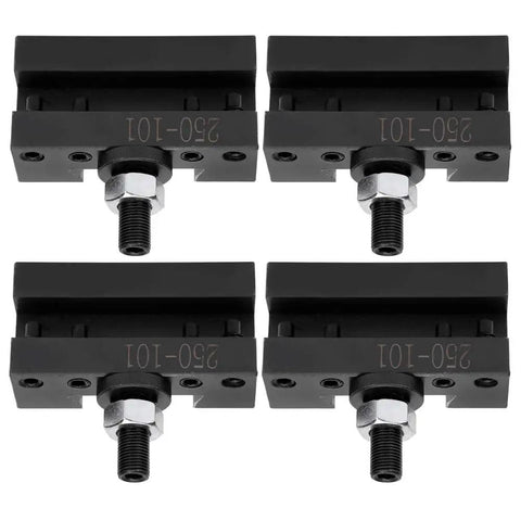 Boring Tool Set 4 Pack For Quick Change CNC Fixtures Pro Grade Shop Ready High Carbon Steel Clamps Secure And Accurate Machining Replacement For 250-101 Compact Storage For Workshop And Toolbox, 4 black clamps
