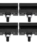 Set of 4 high carbon steel quick change boring tool clamps for CNC milling rigs.