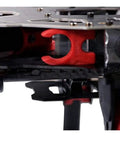 Close-up of 680Pro Six Axis Folding Hexacopter Frame Kit 695mm Wheelbase drone airframe with red folding mechanism
