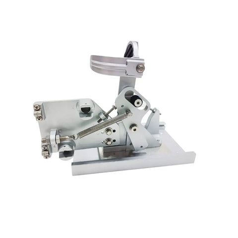 Side Mount Outboard Throttle Pedal For Marine Engines Universal Accelerator Control Box Plug And Play Stainless Steel Anti Corrosion Front Operating Pedal Fits Yamaha Mercury BRP Evinrude Johnson OMC All Models with visible stainless steel components and spring mechanism