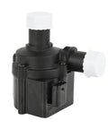 Straight Up Beefy Electric Coolant Water Pump Engine Auxiliary Replacement Smooth Ride Fits Audi A4 A5 A6 A7 A8 Q5 Q7 Q8 S4 RS4 RS5 R8 Aftermarket Oe 06H121601N in black with white caps.