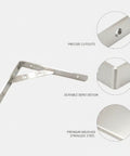 Stainless Steel Triangular Wall Shelf Bracket with silver finish, showing precise cutouts and durable bend design for wood planks.