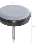 Close-up of 12 Piece Nail On Chair Leg Sliders For Hardwood Floors Heavy Duty Plastic And Metal Floor Protectors Easy Install