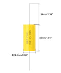 15uF 250V Axial Film Capacitor MKP CBB20 For Audio Crossover And Speaker Systems Yellow Step Less Film Capacitor Self Healing Pro Grade Quality High Stability 2 Pin Lead 34mm Long, 46x24.5mm