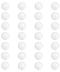 Front view: Ceramic bearing balls, 28 pcs, 5 mm diameter, zirconia (ZrO2), white.