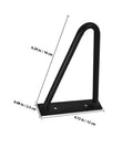 Black Iron Hairpin Table Leg Set, 2 Pack, Heavy Duty Easy Install Metal Furniture Legs for Coffee Tables, Desks, Benches