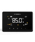 WiFi Smart Thermostat For Home Automation With Tuya App Remote Control Works With Alexa And Google Assistant Crazy Easy 30 Minute DIY Install Plug In Module Design Save Up To 17 Percent On Heating And Cooling Costs. Digital display showing temperature
