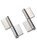 Detachable 304 Stainless Steel Weld On Right Gate Hinge For Industrial Machinery Cabinets Non Hole Design Heavy Duty Enclosure Hardware