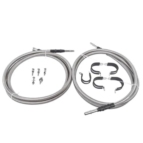 Solid Quick Fix Fuel Line Kit For 6.0L V8 Chevy Silverado And GMC Sierra Trucks 1500 2500 3500 Models Restoring AP02 Assembly Performance Fast braided fuel hoses with clamps and fittings
