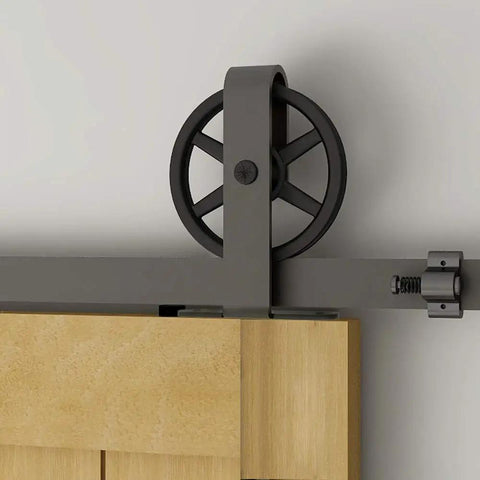 Heavy Duty 120 Inch Sliding Barn Door Hardware Track Kit With Tough Steel Build And Silky Smooth Wheels For Single Room Divider Farmhouse Garage DIY Project