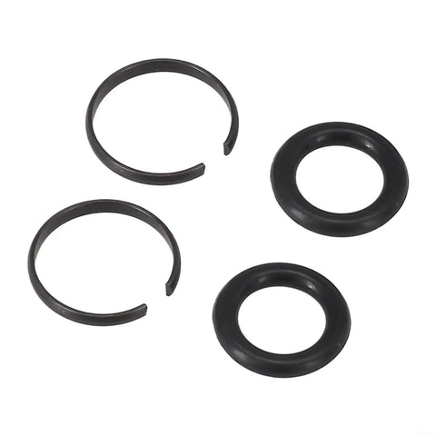 Ditch Those Worn Rings! Grab This 2-Set Air Impact Wrench Retainer And O-Ring Kit For 3/8 To 1 Square Drive Sockets Compatible With Craftsman Ir Tools Keep Your Grip Tight. black metal retainer rings and O-rings for air impact wrench sockets