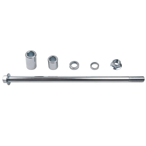 Heavy Duty 12mm 220mm High Strength Steel Alloy Front And Rear Axle Kit With Four Bushings For Mini Bikes Dirt Bikes Scooters Quad And ATV