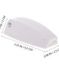 Must-Have White Stainless Steel And Abs Baggage Door Catch Clip For Rv Trailer Camper Helps prevent door sliding with compact design.