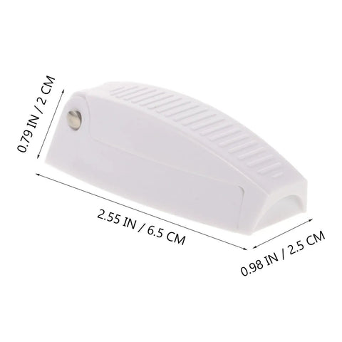 Must-Have White Stainless Steel And Abs Baggage Door Catch Clip For Rv Trailer Camper Helps prevent door sliding with compact design.