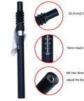 27.2mm Suspension Seatpost Shock Absorber for Road Bikes, detachable parts, 22.2mm clamp, 10mm insert line, M6 hex wrench
