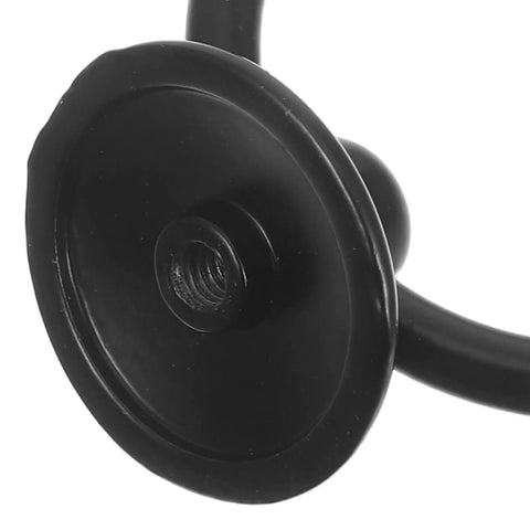 Close-up of Vintage Style Metal Drawer Handles With Drop Ring Pulls, 6 Pack For Wardrobes, Cabinets And Dressers in black