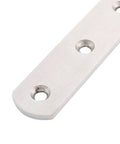 Built Tough Steel Corner Brackets And Straight Flat Mending Plates Set Of Ten thick metal flat mending plate with three holes.