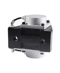 DBZ-20 pneumatic disc brake cylinder, black body with silver top actuator; side view with hose fitting