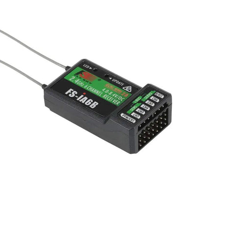 Flysky FS IA6B 6 Channel 2.4GHz AFHDS 2A Receiver Compatible With I4 I6 I6S I6X I10 Transmitters for RC drones and planes