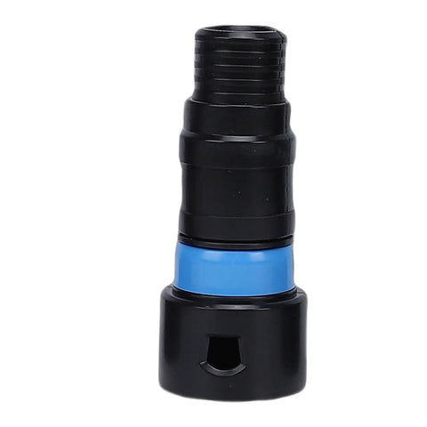 Oppwong 5pcs Vacuum Hose Adapters Dust Collection Quick Connectors with rotating clips, black and blue exhaust valve, fits various hose sizes.