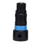 Bewinner 7 Pcs Vacuum Hose Expansion Adapters Quick Connectors For Workshop Dust Collection Kits with blue and black ABS plastic connector.