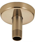 Shower Arm And Flange Half Inch IPS Male Threads Three Inch Length Two Seven Eighth Inch Outside Diameter Champagne Bronze Finish U4996 CZ