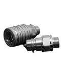 Rock Solid Steel Hydraulic Quick Coupler Push And Pull Type Connector For High Pressure Work Lines M20x1.5 Thread with sleek design.