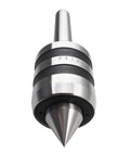 TINVHY MT2 medium-duty live center with 2MT Morse taper; triple-bearing lathe center, hardened steel