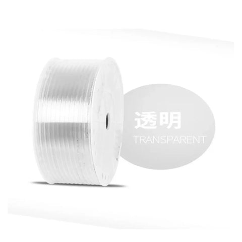 Premium Clear Polyurethane Air Pneumatic Hose Tube 80 Meter Roll 14mm Outer By 10mm Inner, transparent coil for easy airflow monitoring.