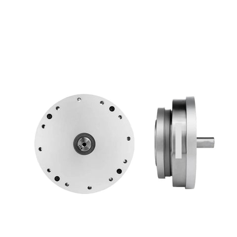 Front and side view of Strain Wave Gears HS25IV Harmonic Drive SHF25IV High Precision Gear Reducer for automation robots and stepper motors.