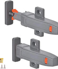 Push To Open Cabinet Latch Set Two Pack Heavy Duty Self Closing Door Hardware with Auto Lock, screws included