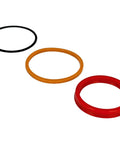 Heavy Duty Hydraulic Cylinder Seal Kit For Bush Hog Front End Loader M300 And Two And A Quarter Inch Cylinder With One And A Half Inch Rod Fits 2426QT 2427QT 2446QT 2447QT Mid Mount Loader Rebuild Kit seal rings