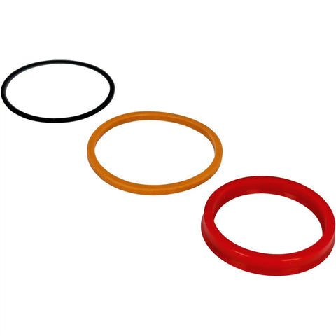 Heavy Duty Hydraulic Cylinder Seal Kit For Bush Hog Front End Loader M300 And Two And A Quarter Inch Cylinder With One And A Half Inch Rod Fits 2426QT 2427QT 2446QT 2447QT Mid Mount Loader Rebuild Kit seal rings