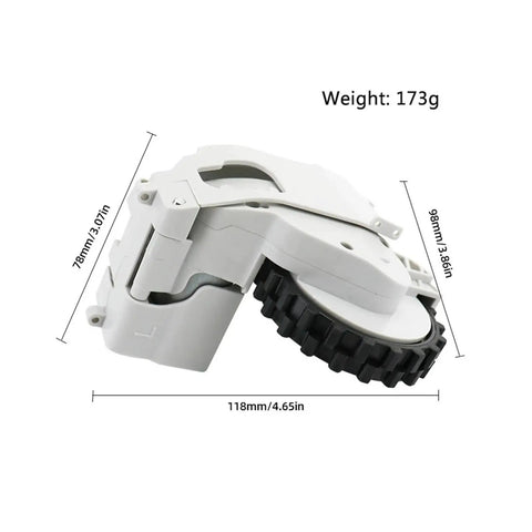 Replacement Wheel Hub Motors And Left Right Wheels For Your Robo Vacuum Durable Soft Rubber Treads Wear Resistant