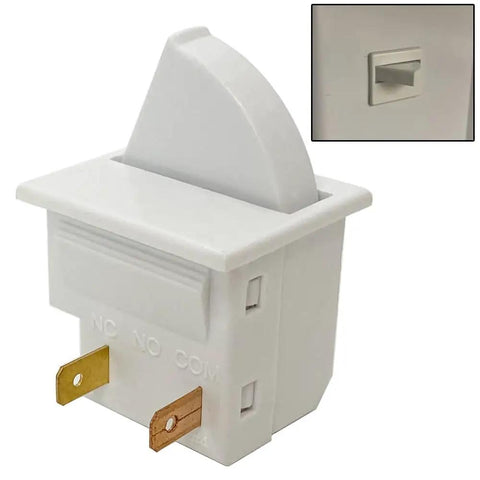 Universal 2 Pack Refrigerator Door Light Switch 2 Feet 2 Pin NC AC 125V 250V 2A 2.5A Brass Contacts Long Life Momentary Fridge Freezer Switch Compatible With Most Refrigerator Brands