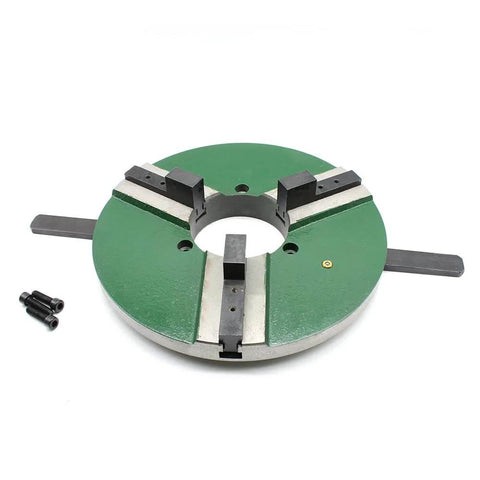 12 Inch Three Jaw Self Centering Welding Positioner Table Chuck With Reversible Jaws And Handle Drive, 300mm Diameter Welding Locator