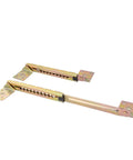 Heavy Duty 1 Pair 10 Gear Angle Lifting Desk Hinge Kit with Pneumatic Rods in rustproof iron, 15.7 inch length.
