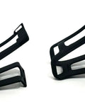 ATB Toe Clips and Straps Nylon Full Cage Toe Clips With Woven Straps for ATB and Hybrid Bikes Large Size side view